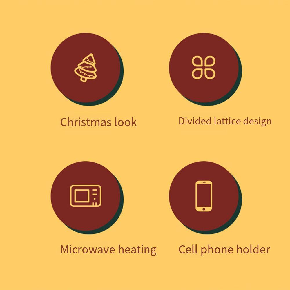 Plastic Nuts Dry Fruits Plate Christmas Tree Shape Lazy Snack Box Candy Dish Dessert