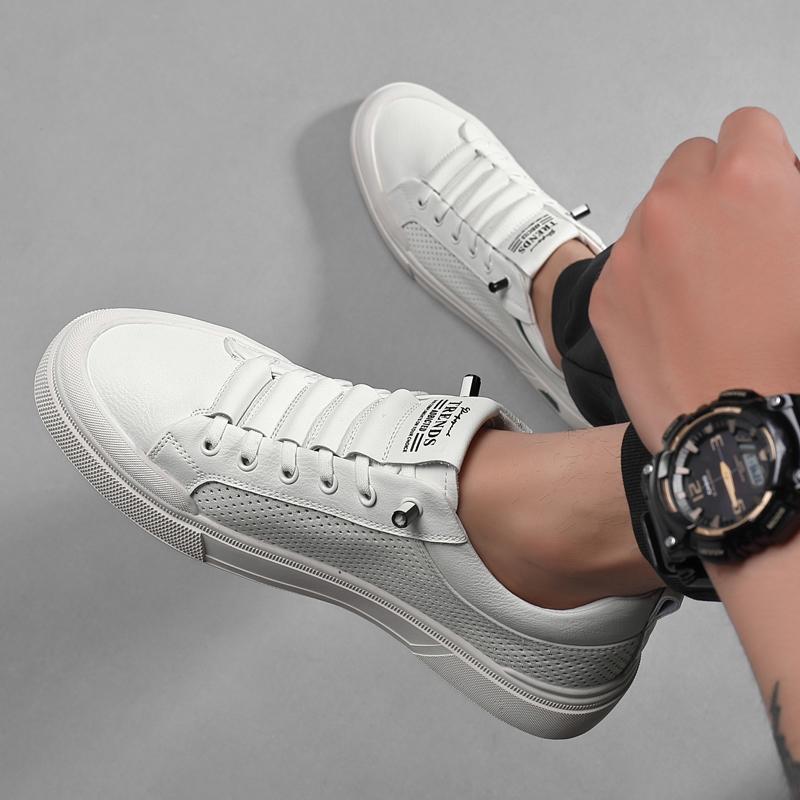 Модные новые поступившие кожаные мужские повседневные туфли — фото 7