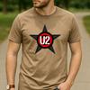 Vintage U2 Star Logo Graphic T Shirt Unisex Cotton Short Sleeve Rock Band Music Fans Casual Tee Festival Merch
