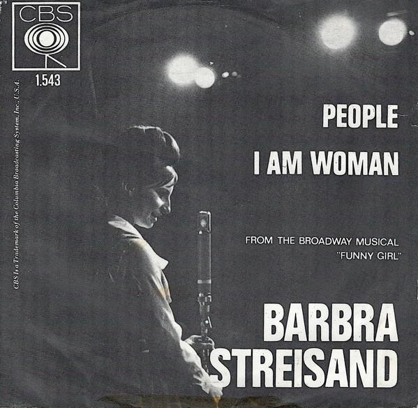 

7inch Record BARBRA STREISAND People I Am Woman 1543 CBS 1964 Netherland Pop Used