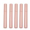5PCS Empty Mascara Tube Rose Gold Metal Shell Soft Brush Portable Eyelash Container for Make Up