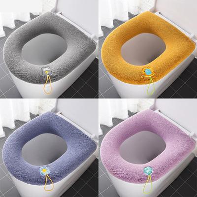 Thicken Warme WC Toilet Seat Cover Soft Mat Washable Closestool Mat Seat Case Toilet Lid Pad Bidet Cover Bathroom Accessories
