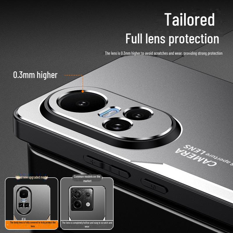 Compatible with Oppo Reno 10/10 Pro+ Metal Full-Cover Protective Case - Premium Reno 11 Case