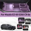 Für Mazda EZ-60 EZ60 CX-6e 2025+ Mittelkonsolen-Aufbewahrungsbox Auto Zentral untere Schicht Ablage Silikon-Organizer Zubehör Aufräumen