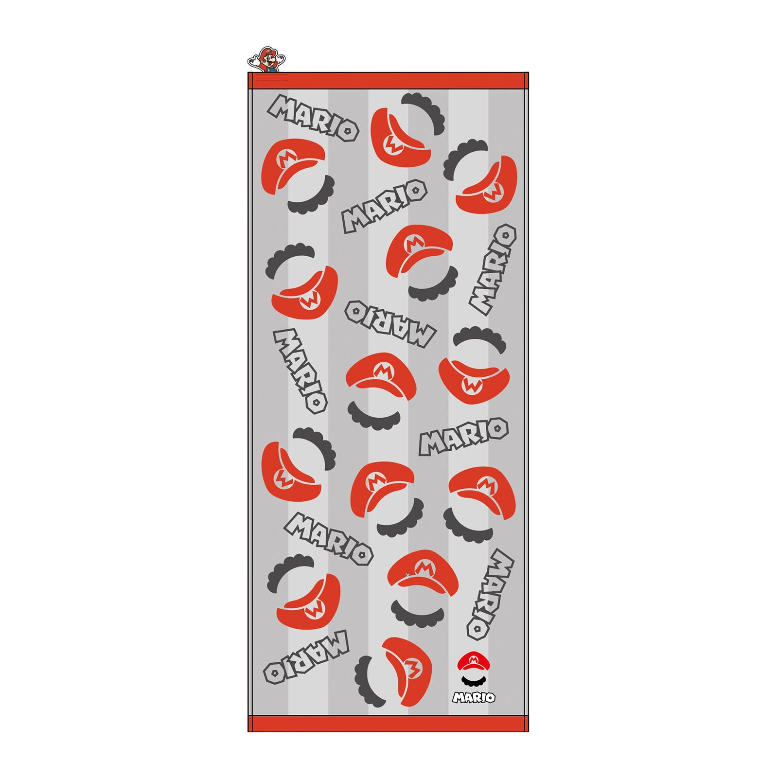 

Marushin Face Nintendo Super Mario Standard Silhouette Antibacterial and Odor Perfect Gift for 4485015700 Towel, Character, 100% Cotton, Resistant,