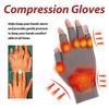Fingerless Arthritis Compression Gloves Nylon Open-Finger Arthritis Gloves for Relieve Arthritis Rheumatoid