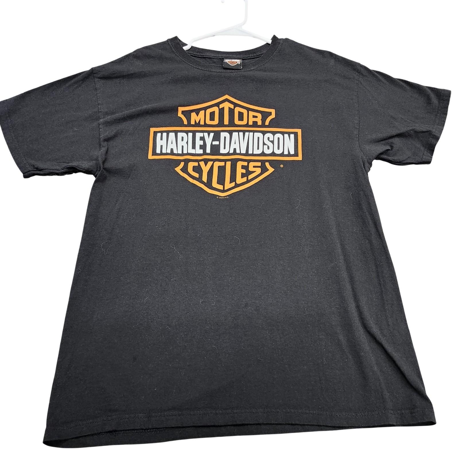 Harley-Davidson Shirt Mens Large Black College Station Texas Graphic Tee Biker Unisex T-Shirt XL