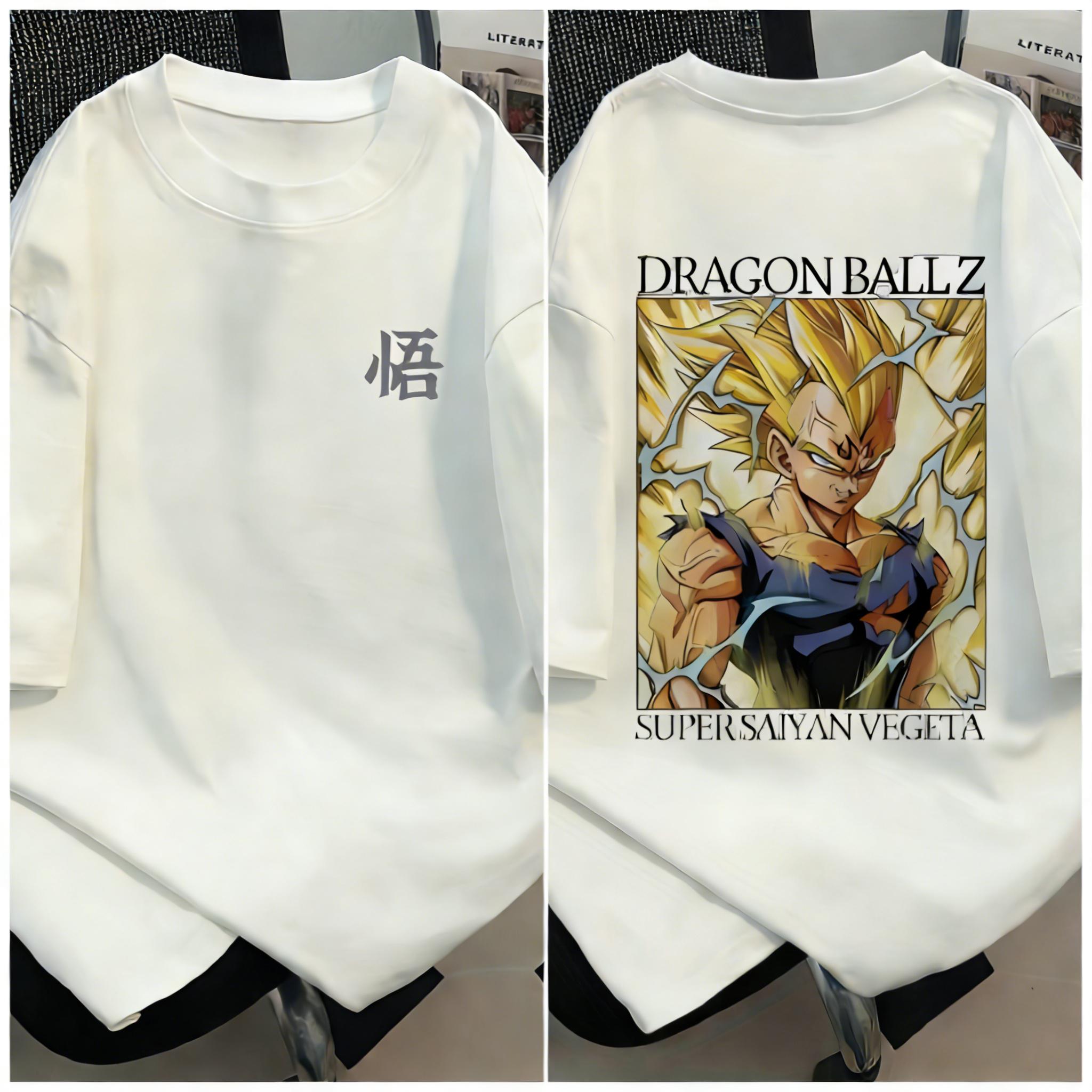 

Plus Size Dragon Ball Anime Print Men and Women Tshirt Casual Parent Child Tops Harajuku Style Streetwear Summer Fashion Y2K S