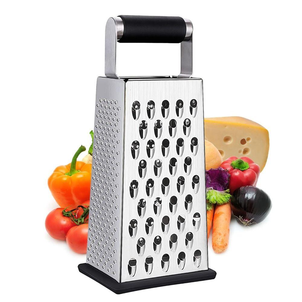 Stainless Steel Vegetable Slicer with Handle Kitchen Chopper Manual Cheese Grater Household Use