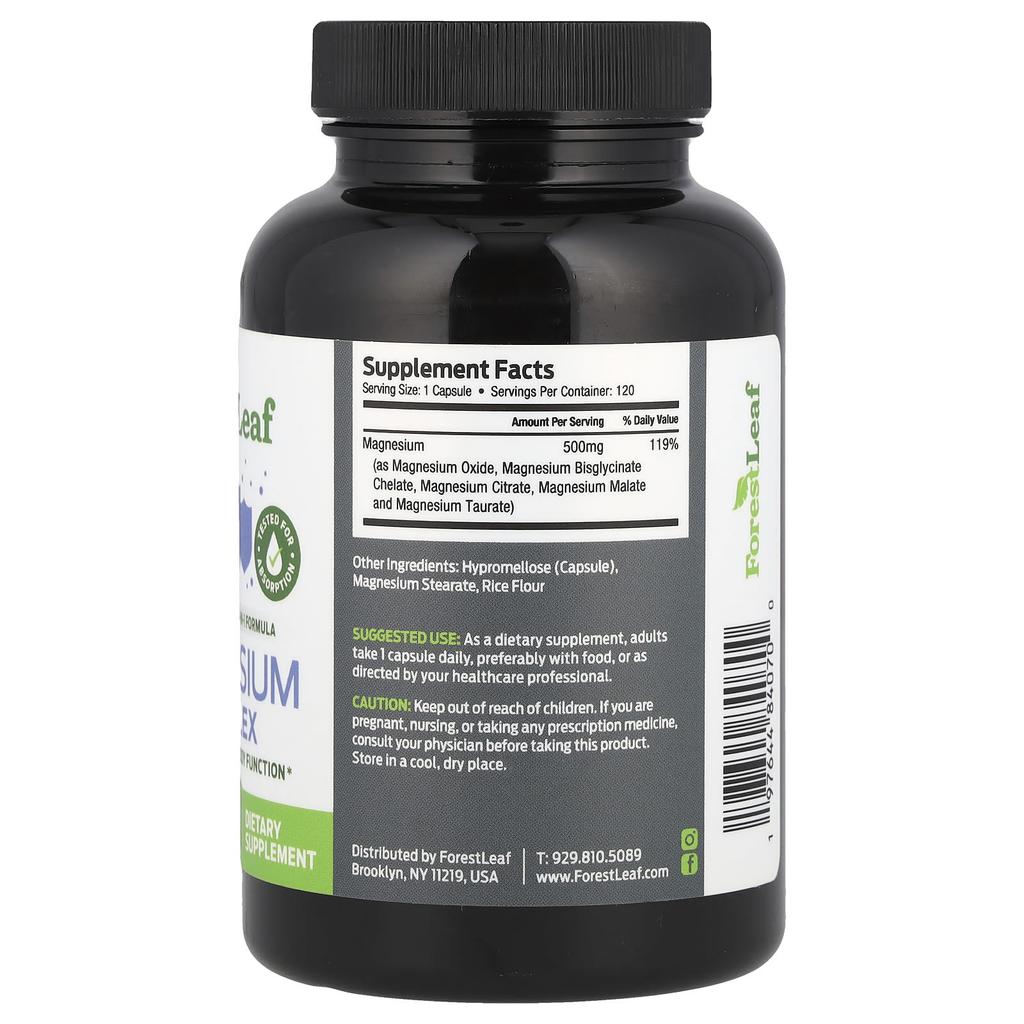 Advanced Magnesium Complex, 500Mg, 120 Veggie Caps
