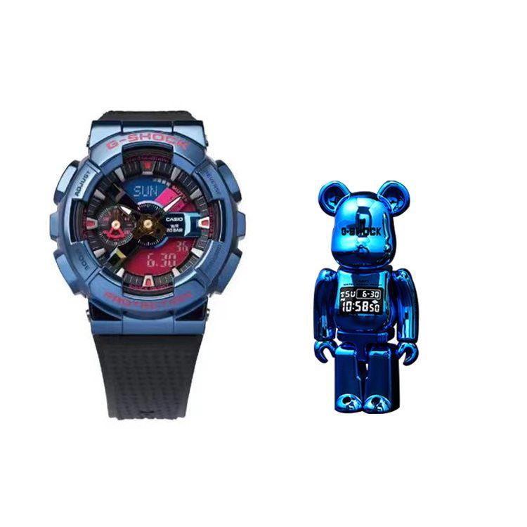 G-Shock Steel Heart Serie 200M Wasserdicht Quarzwerk Harzarmband Japanische Uhr Herrenuhren Mehrfarbig GM-110SN-2APFS-PERSON
