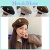 Winter Cotton Soft Beret Women Heart Metal Detail Cozy And Sweet