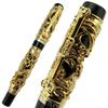 Jinhao Vintage Intaglio Metallico Goffratura Drago e Fenice Pennino Medio Pennino Pesante Penna Stilografica Nobile Ufficio Scuola