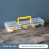 1Pcs Portable Large Capacity Transparent Handheld Toolbox Thickened Plastic Hardware Tool Storage Box With Handle