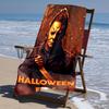 proof beach towel with The Revenge of Michael Myers pattern - soft,absorbent,quick-drying,machine washable - perfect for swimming,camping,bathing