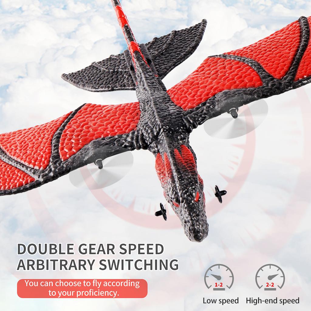 Remote Control Plane, 2.4Ghz Remote Control Airplane with Gyro Stabilizer & 2 Batteries, EPP Foam