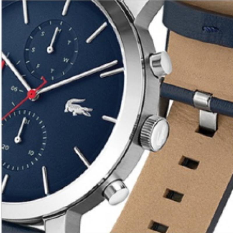 LacoSte Men S Leather Quartz Watch LacoSte Play