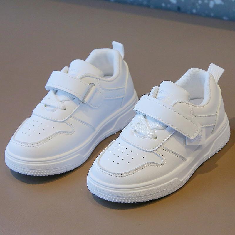 Children's White Sneakers - New Spring/Autumn Collection, Breathable Casual Skate Shoes for Boys and Girls, Soft-Soled Shoes for Toddlers