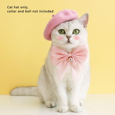 Pet Cat Muppet Dog Teddy New Year Princess Beret Wool Warm Cat Hat Pet Cap Pet Accessories