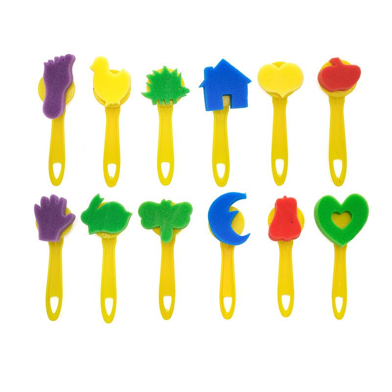 36 Piece Set of Kindergarten Painting Tools DIY Children's Graffiti Wall Painting Tools Children's Early Education Anti Fouling Painting Clothes
