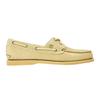Mens Classic Textured Suede Lace Up Boat Shoes