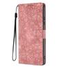 Applicable To iPhone17 Leather Case, Samsung S26 Cherry Blossom Embossed Card Wallet Protective Case Redmi 15C Matte