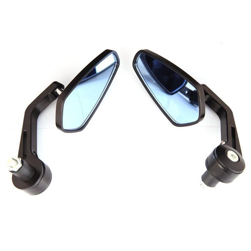 

Новые 1 пара 7/8 дюймов 22 мм универсальные мотоциклетные алюминиевые зеркала заднего вида черные боковые зеркала заднего вида небесно-голубой