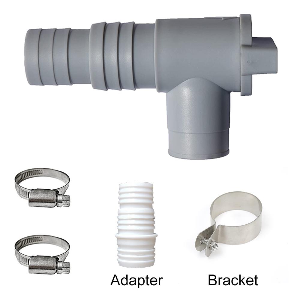 Motorhome Waste Grey Water Tank Drainage Drain Tap 28mm & 32mm Includes Mounting Bracket Caravan Valve Accessories