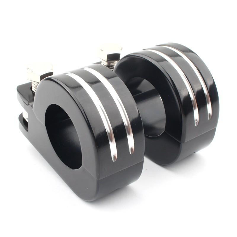 Harley Davidson XL883 Footpeg Mounting Bracket 32mm 38mm Chrome Black Retro Cruiser Motorcycle