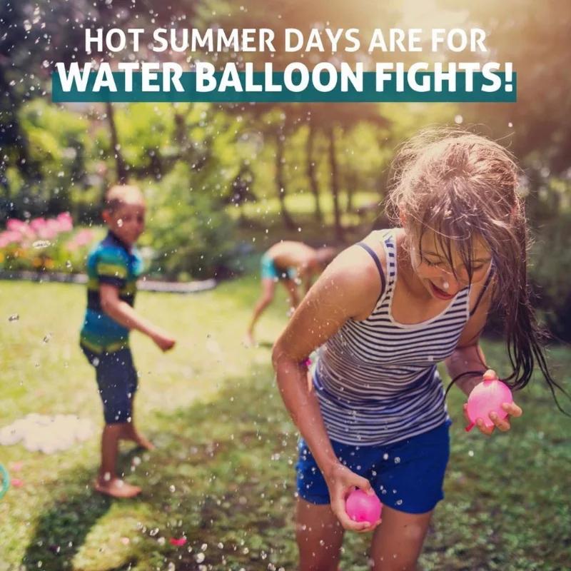111Pcs Fast Fill Water Balloons Water Splashes Fun Splash Toys for Pool Party Beach Outdoor Team Games Festival Events