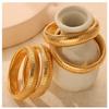 Goose throat elastic bracelet women's french titanium steel gold-plated glossy wide version bracelet