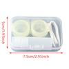 Plastic Contact Lens Cases Simple Transparent Portable Eye Contacts Lenses Holder Box Case With Tweezers Remover Tools