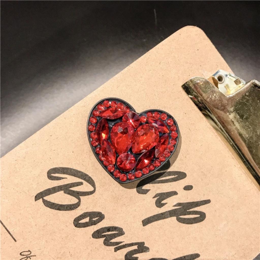 Pack Diamond Heart Snape Phone Socket Universal Expansion Bracket Finger Ring Phone Holder for Smartphone Holder Ejection Socket