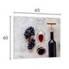 GLASPANEL FÜR DIE KÜCHE 65x60 Wein