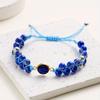 Fashion Multi-Color Natural Stone Bead Braided Bracelet, Adjustable Length Hand-Wound Personalized Hand Rope All-Match Jewelry