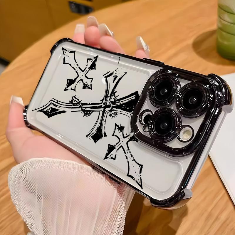 Dark Gothic Cross Mark Case For Huawei Honor X8D X5C X9D X9B X9A X8C X7A X8A X8B X6C X6A X8 400 Pro Magic 7 Lite 50 P30 Lite
