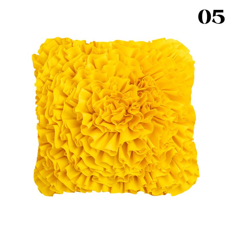 Luxury 3D Flower Pillowcase Handmade Pleated Flower Pillow Case Ins Sofa Cushion Cover Living Room Sofa Decor Throw Pillow Cover