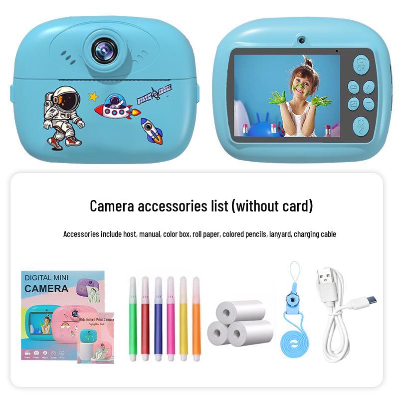 

Мгновенная камера для селфи для детей - Портативная и готовая к печати, Идеальный подарок на день рождения