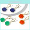 Trendy Alloy Tree Of Life Earrings Vivid Colors Fashionable Women's Accessories For Special Occasions