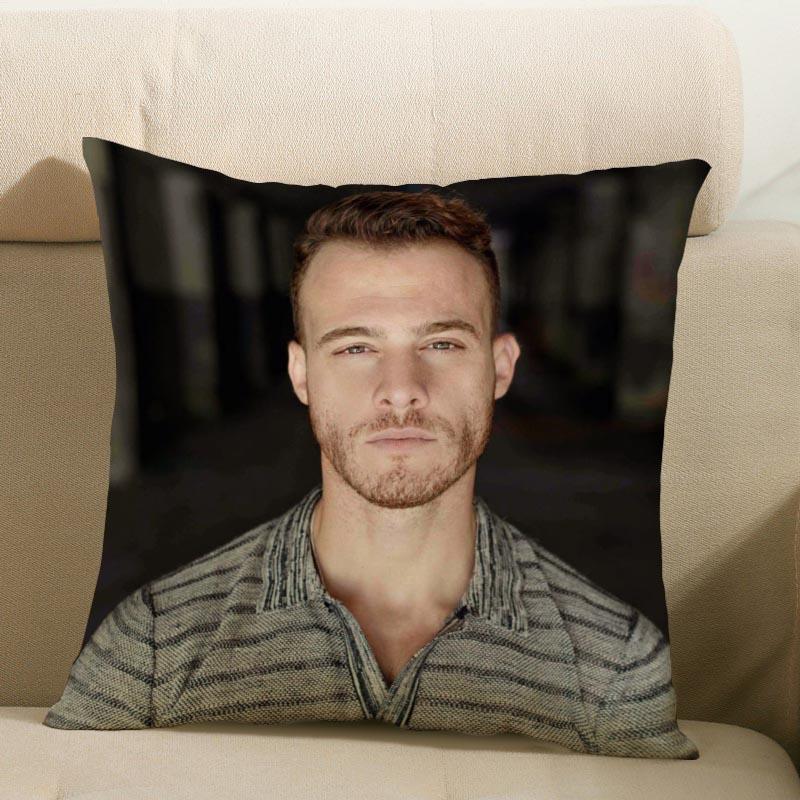 Yeni Gelen Kerem Bursin Yastık Kılıfı Yatak Odası Ev Dekoratif Yastık Kılıfı Kare Fermuarlı Yastık Kılıfları Saten Yumuşak Solmaz