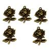 Charms Rose Lotus Pendants Wedding Jewelry Findings QC107