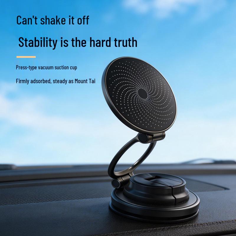 Ultra-Thin 360° Folding Car Phone Holder with MagSafe Magnetic Suction for Navigation and Live Streaming
