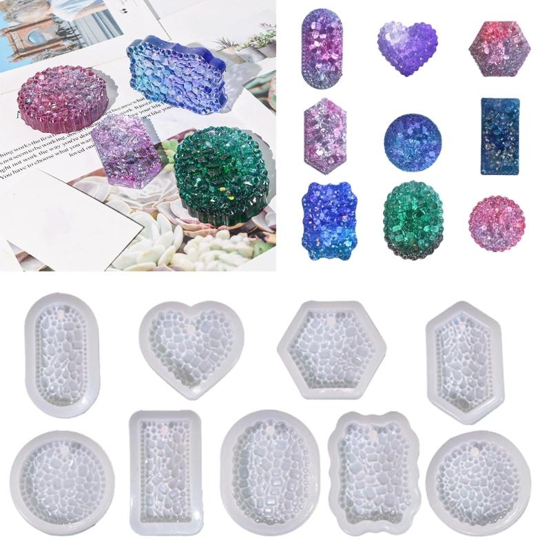 Epoxidic Forme Variate Diamante Listare Matriță Silicon Artizanat Handmade Consumabile pentru Fabricare Bijuterii DIY Mulduri pentru Decorațiuni Interioare