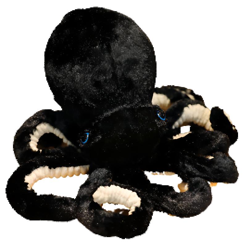 

Plush Simulation Octopus Toys Stuffed Doll Pillows Cushions Ornaments Gift Girl 30CM/11.81in чорний