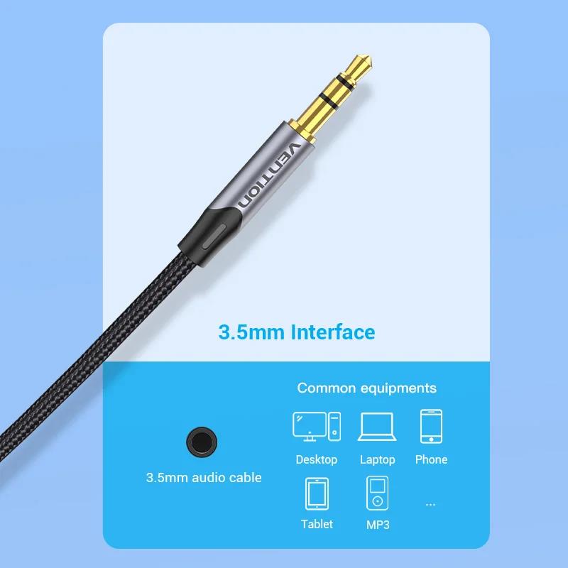 Vention RCA Cable 3.5mm to 2RCA Splitter Jack Audio Cable for Smartphone Amplifier Home Theater 3.5 AUX RCA TV Box AdaptadorGood product