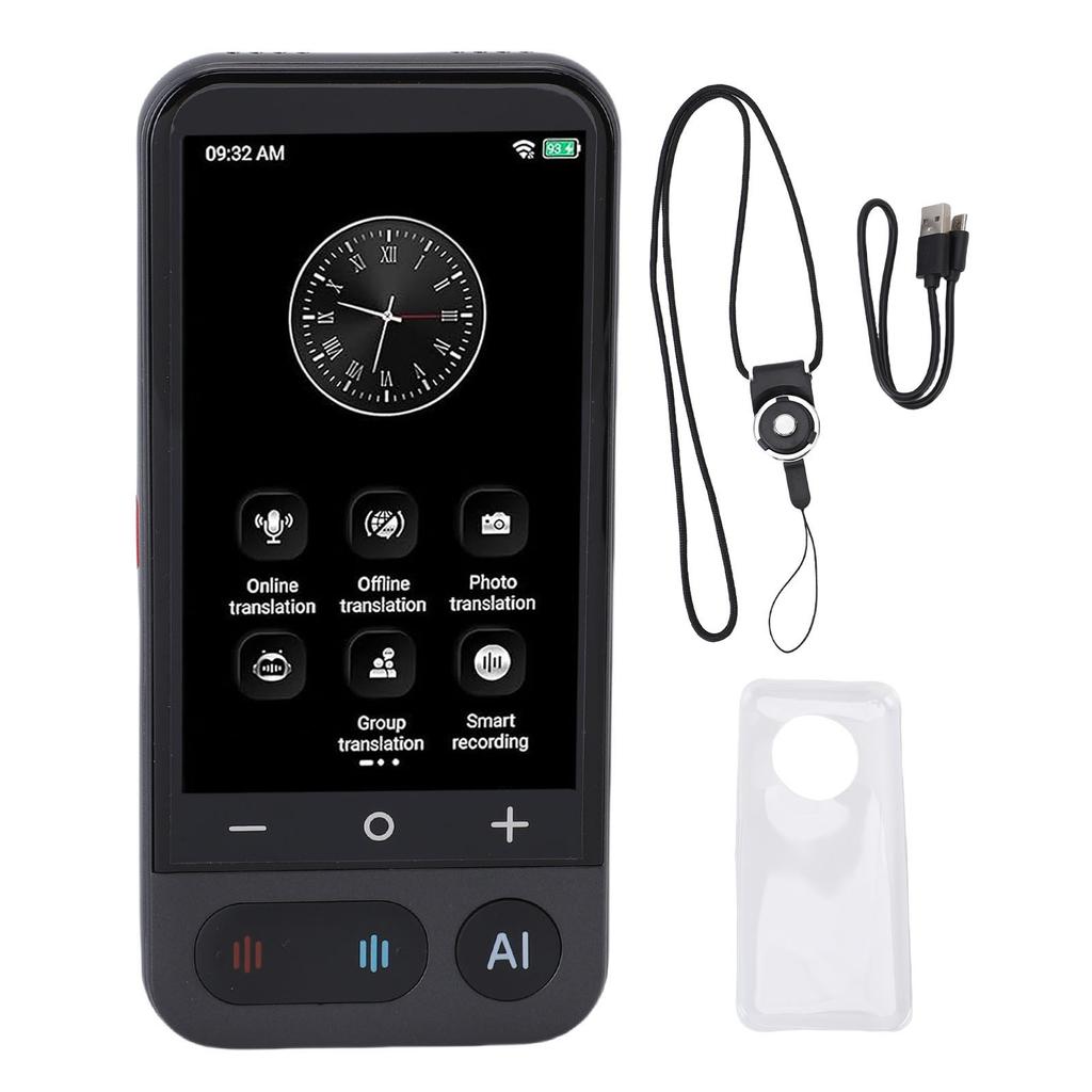 Language Translator Device 139 Online 20 Offline Languages Portable WiFi Record Photo AI Translator