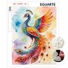 DIY Pearl Gem Colorful Peacock Painting Shining Bead Craft Art Home Wall Ornament Simple Unframed Room Decoration Art Modern Exquisite Gift