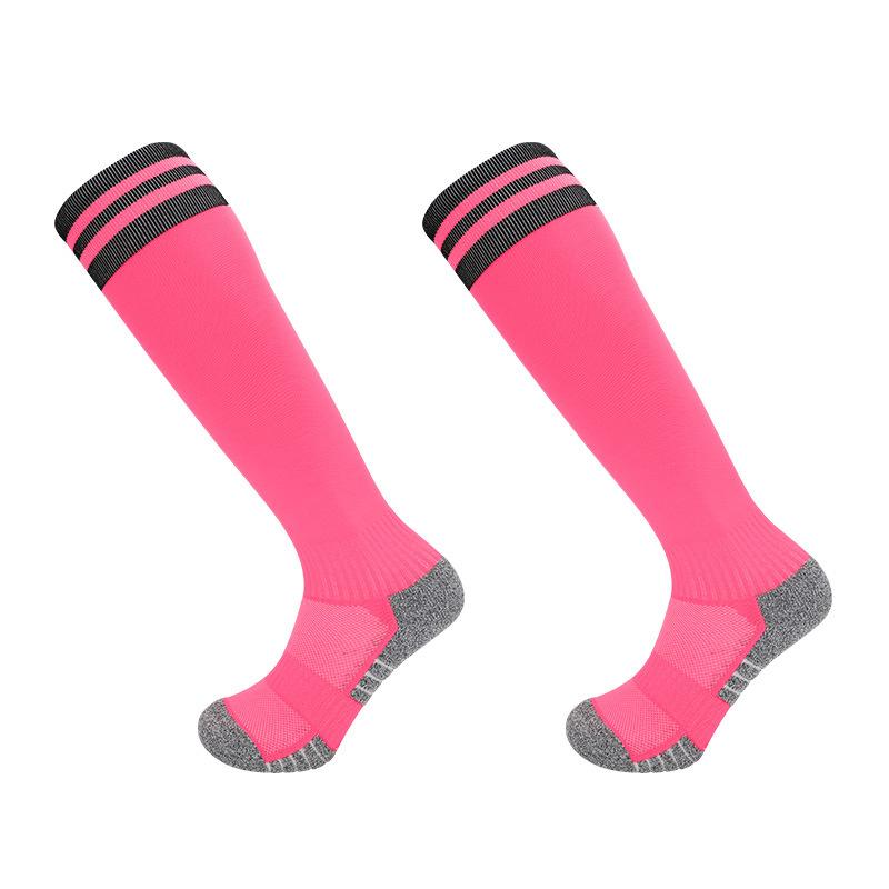 Anti-Rutsch Fußballsocken für Erwachsene Herrenstrümpfe Kniestrümpfe für Kinder Handtuchsohle Professionelle Sportsocken