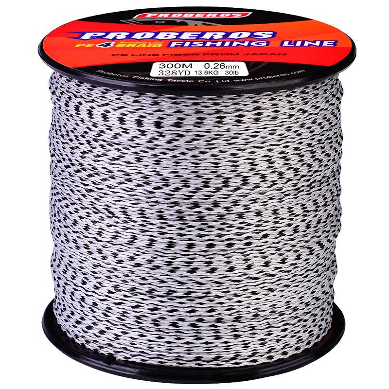 Original Silk 4 Woven 300 Meter Angelschnur PE Woven Strong Horse Mehrfarbige Schnur, Felsangeln und Meeresangeln Mehrfarbige Schnur