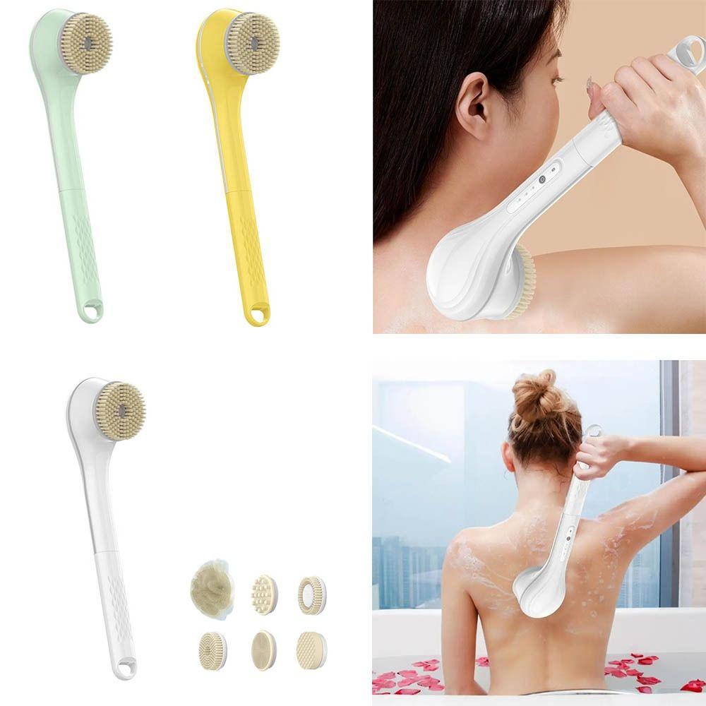 Rechargeable Electric Bath Brush Long Handle Electric Shower Brush Back Scrub  Lazy Scrubbing Tool